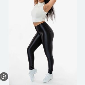 AMERICAN APPAREL: black, disco pants, xl
